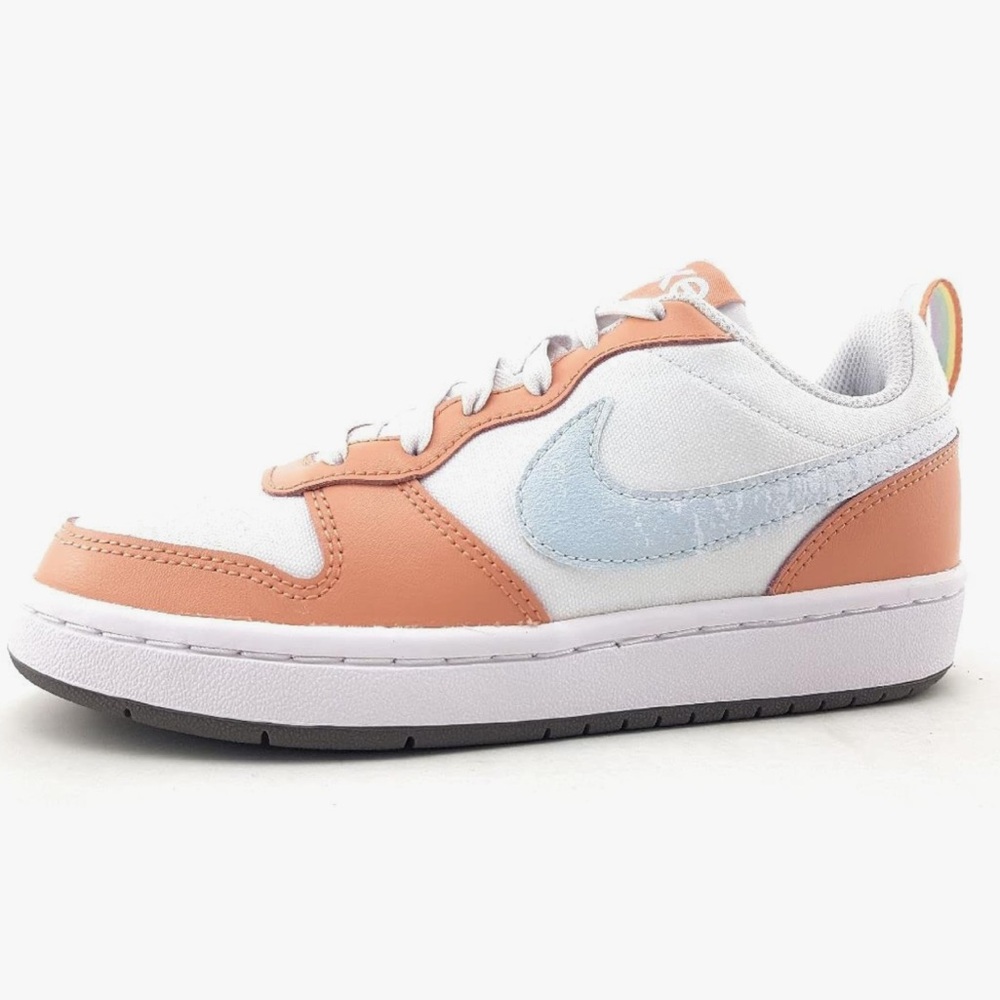 Nike Big Kid's Court Borough Low 2 SE 'White Light Madder Root'